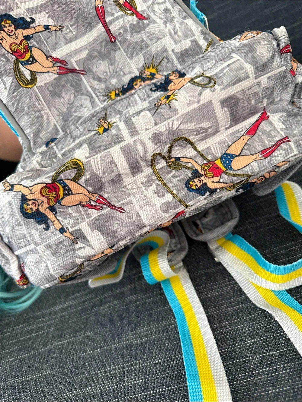 PBK Pottery Barn Kids DC Comics Wonder Woman Comic Book Backpack Small School